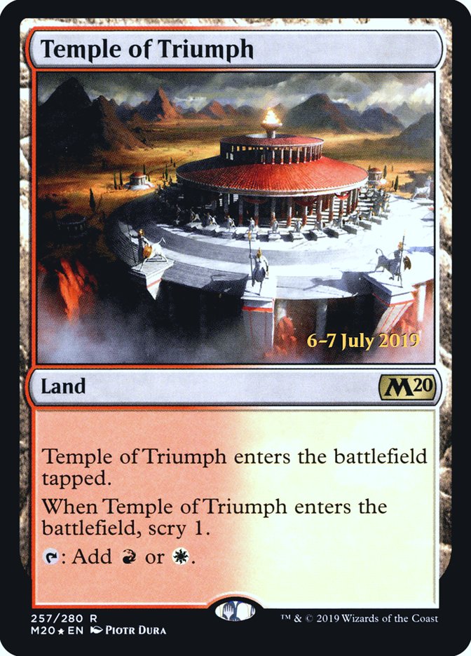 Temple of Triumph [Core Set 2020 Prerelease Promos] | Gate City Games LLC