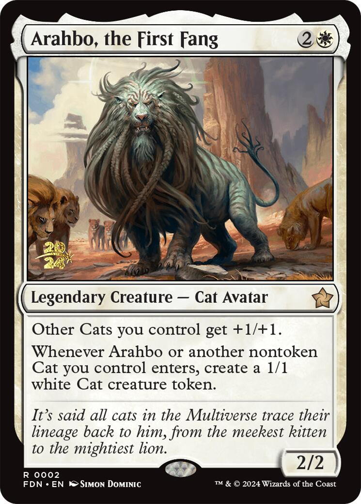 Arahbo, the First Fang [Foundations Prerelease Promos] | Gate City Games LLC