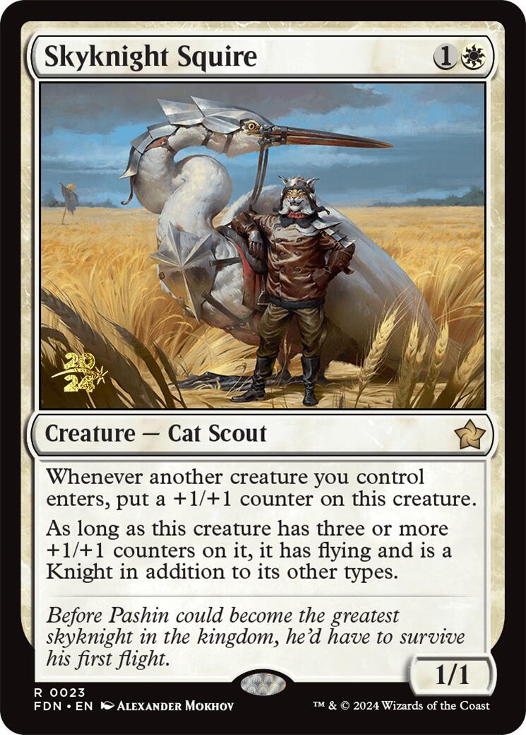 Skyknight Squire [Foundations Prerelease Promos] | Gate City Games LLC