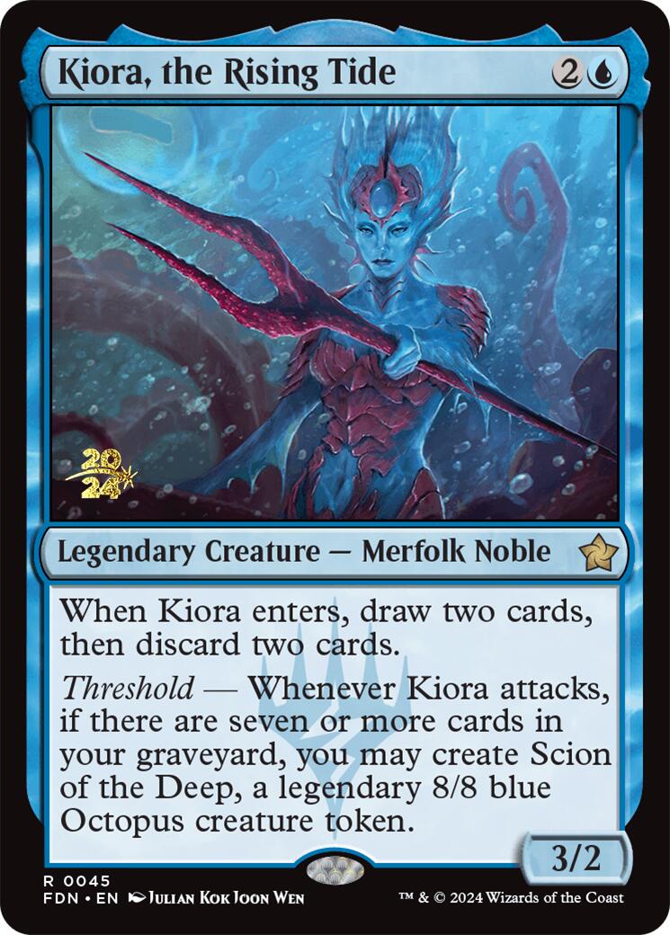 Kiora, the Rising Tide [Foundations Prerelease Promos] | Gate City Games LLC