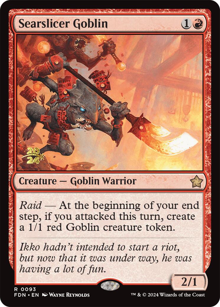 Searslicer Goblin [Foundations Prerelease Promos] | Gate City Games LLC