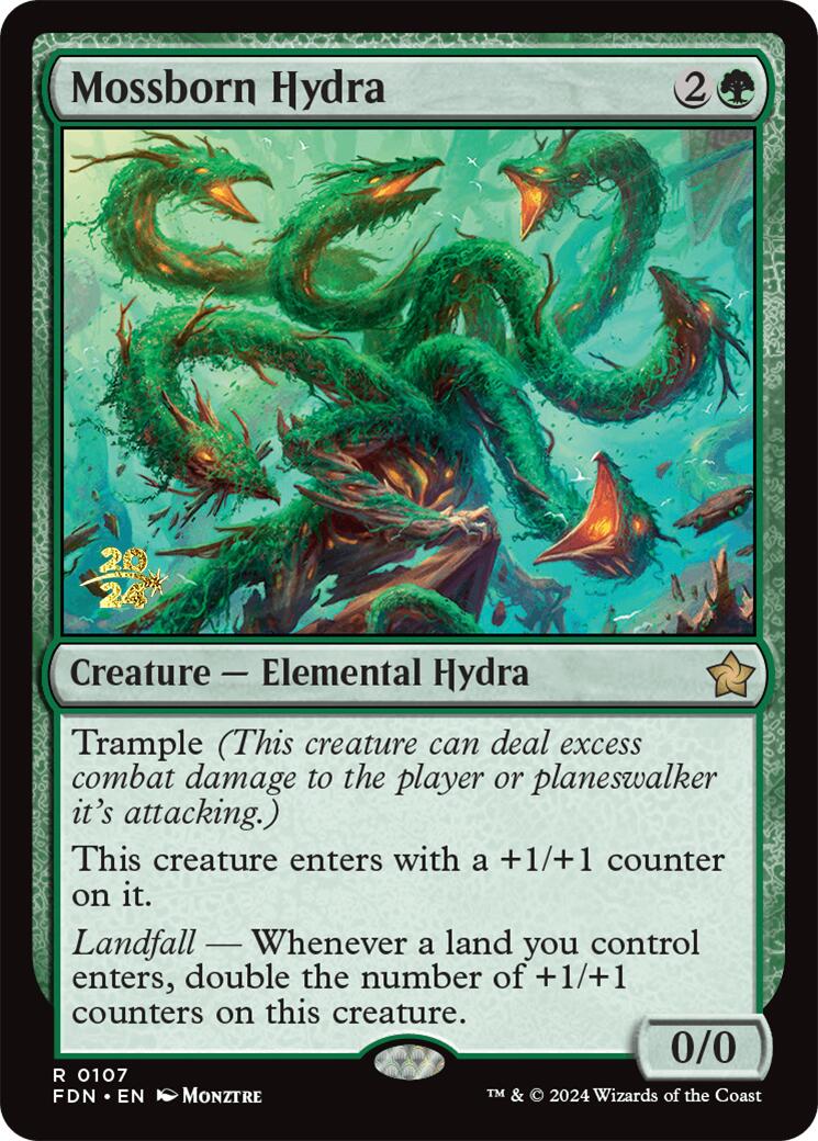 Mossborn Hydra [Foundations Prerelease Promos] | Gate City Games LLC