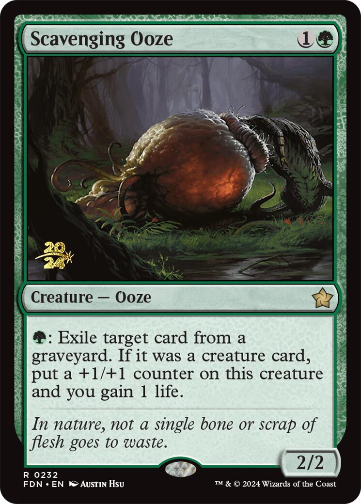 Scavenging Ooze [Foundations Prerelease Promos] | Gate City Games LLC