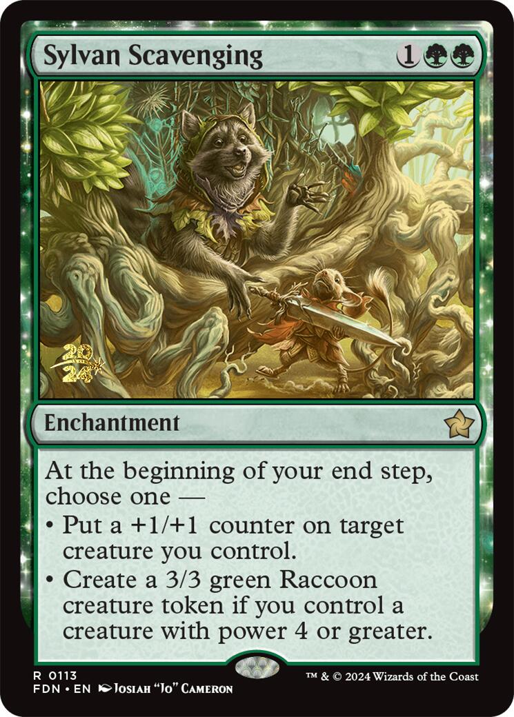 Sylvan Scavenging [Foundations Prerelease Promos] | Gate City Games LLC