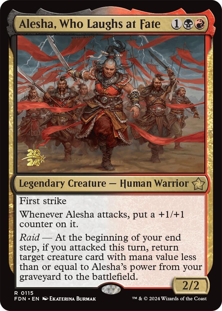 Alesha, Who Laughs at Fate [Foundations Prerelease Promos] | Gate City Games LLC