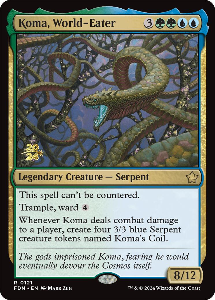 Koma, World-Eater [Foundations Prerelease Promos] | Gate City Games LLC