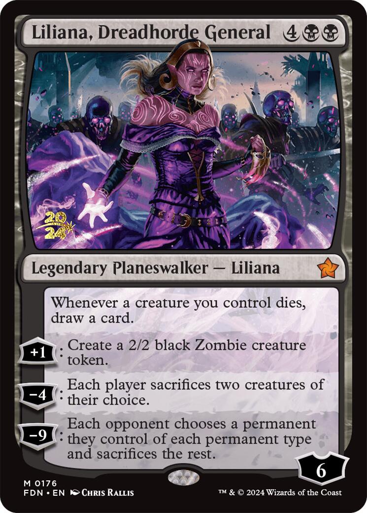 Liliana, Dreadhorde General [Foundations Prerelease Promos] | Gate City Games LLC