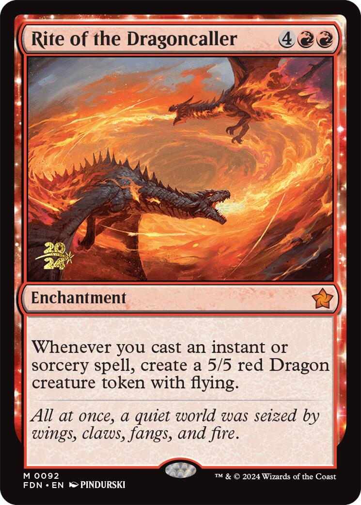 Rite of the Dragoncaller [Foundations Prerelease Promos] | Gate City Games LLC