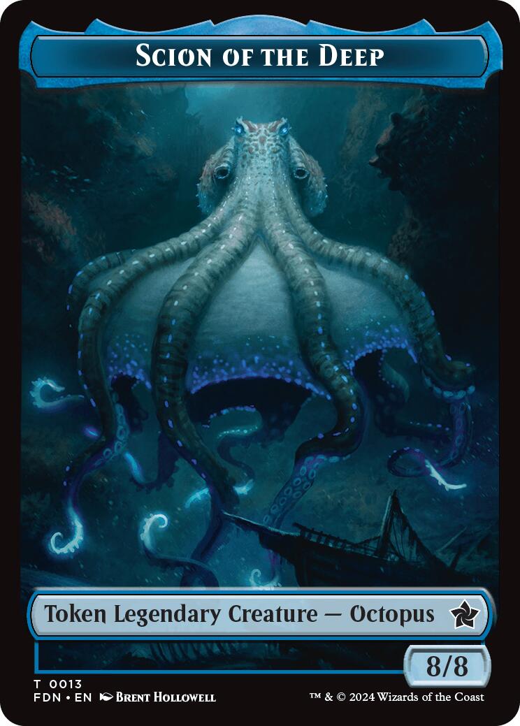 Scion of the Deep // Koma's Coil Doubled-Sided Token [Foundations Tokens] | Gate City Games LLC