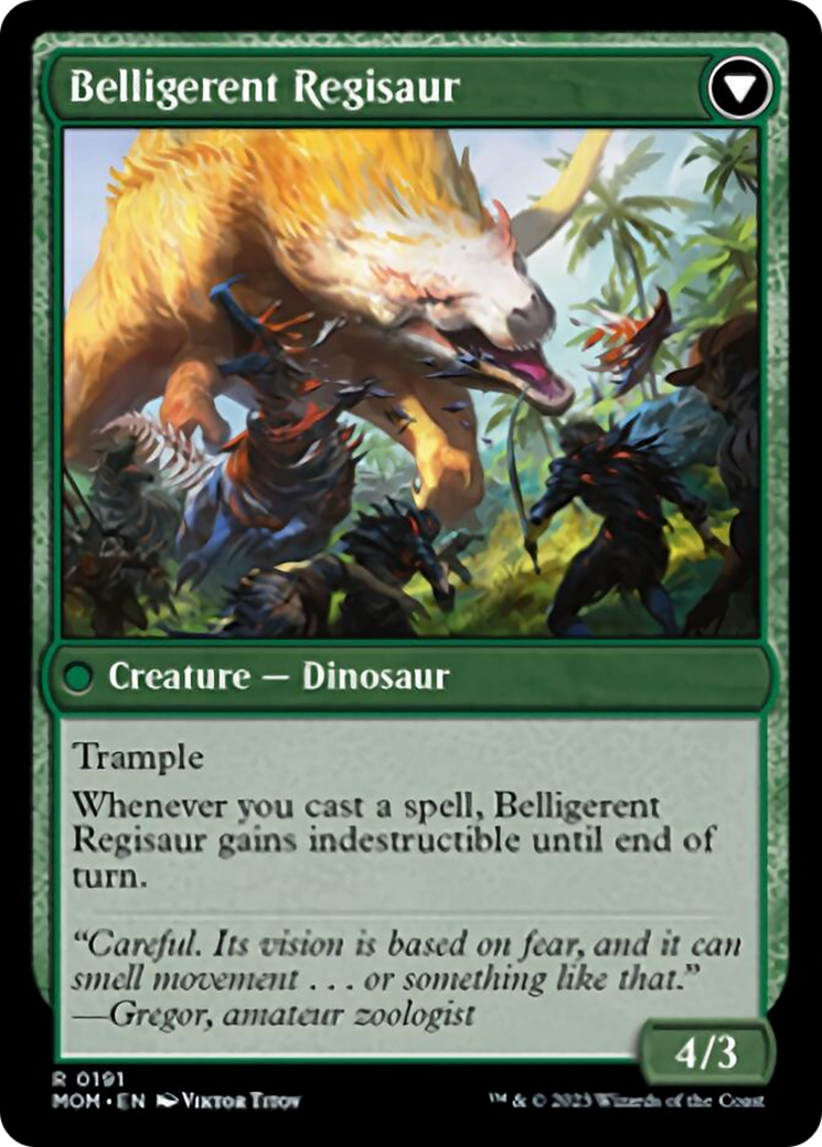 Invasion of Ixalan // Belligerent Regisaur [March of the Machine] | Gate City Games LLC