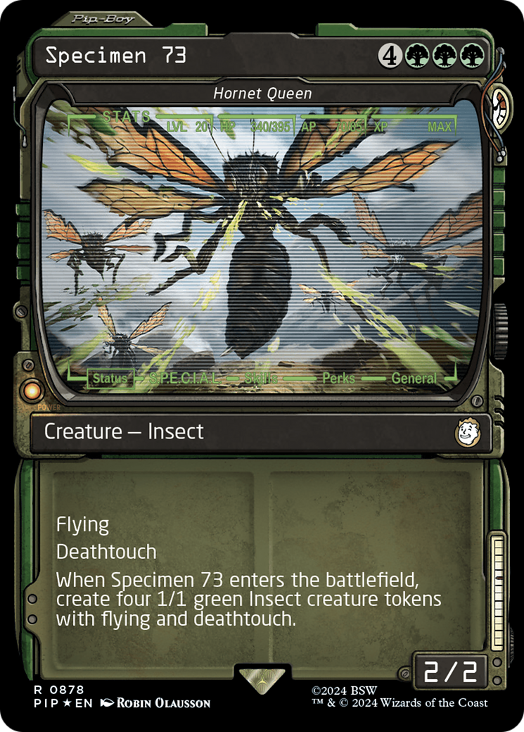 Specimen 73 - Hornet Queen (Showcase) (Surge Foil) [Fallout] | Gate City Games LLC