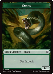 Zombie // Snake Double-Sided Token [Lorwyn Eclipsed Tokens] | Gate City Games LLC