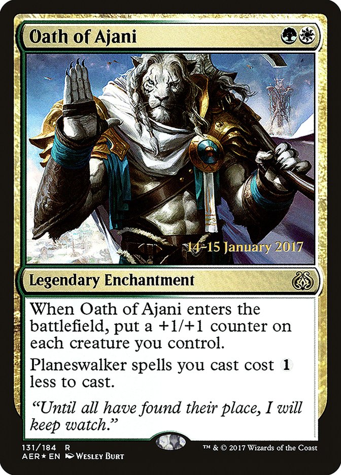 Oath of Ajani [Aether Revolt Prerelease Promos] | Gate City Games LLC