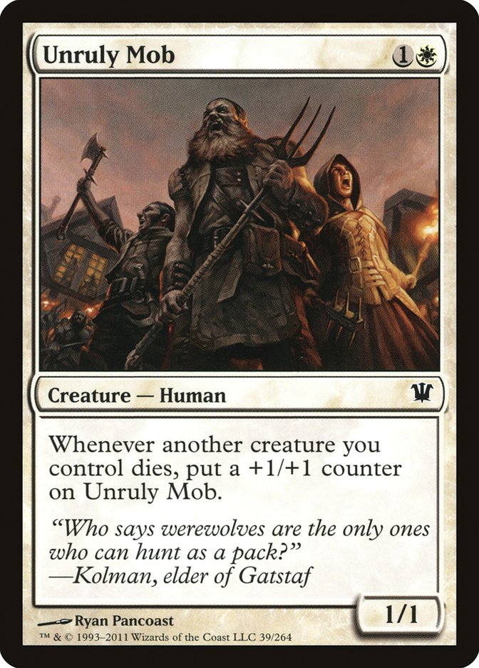 Unruly Mob [Innistrad] | Gate City Games LLC