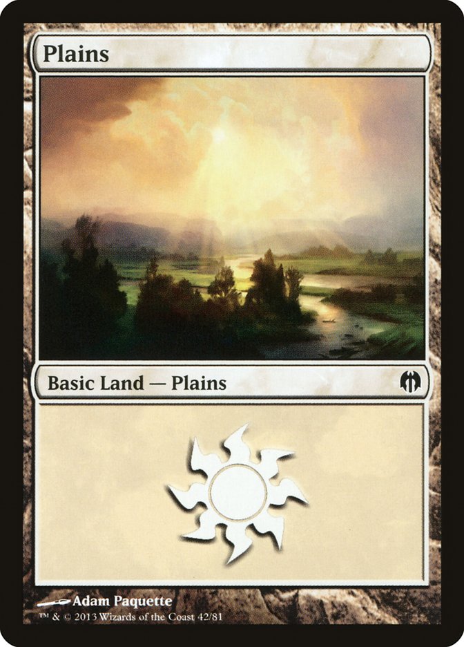 Plains (42) [Duel Decks: Heroes vs. Monsters] | Gate City Games LLC