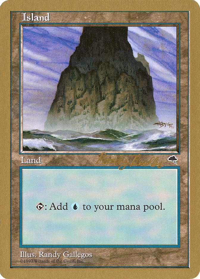 Island (rb337) (Randy Buehler) [World Championship Decks 1998] | Gate City Games LLC