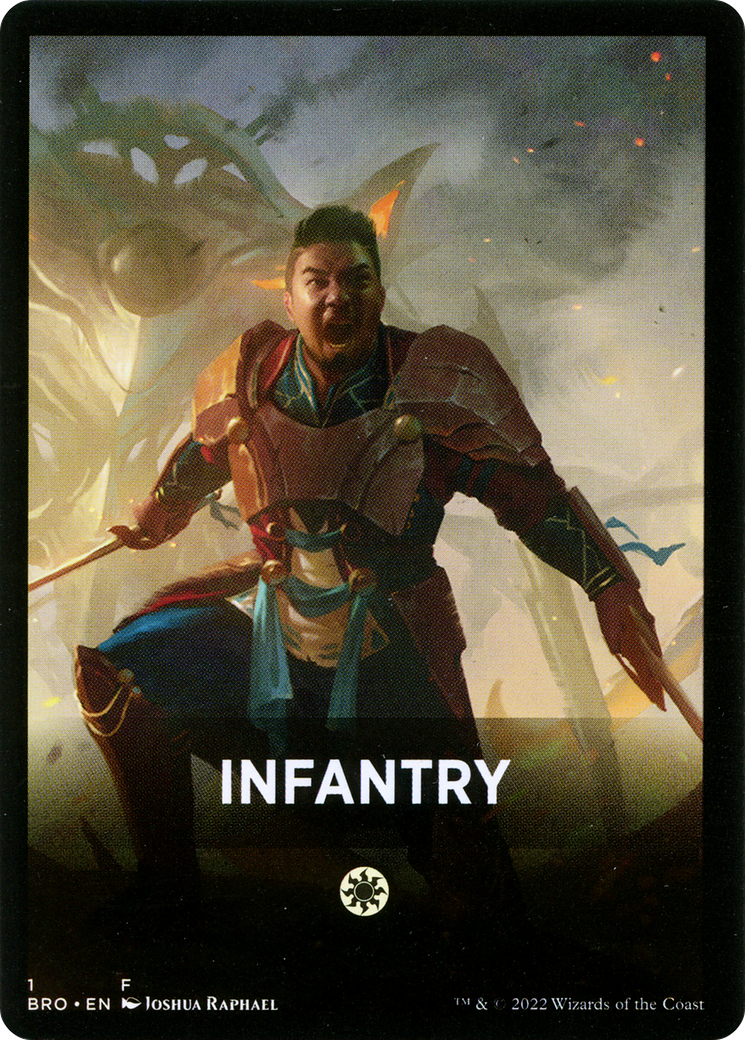 Infantry Theme Card [The Brothers' War Tokens] | Gate City Games LLC