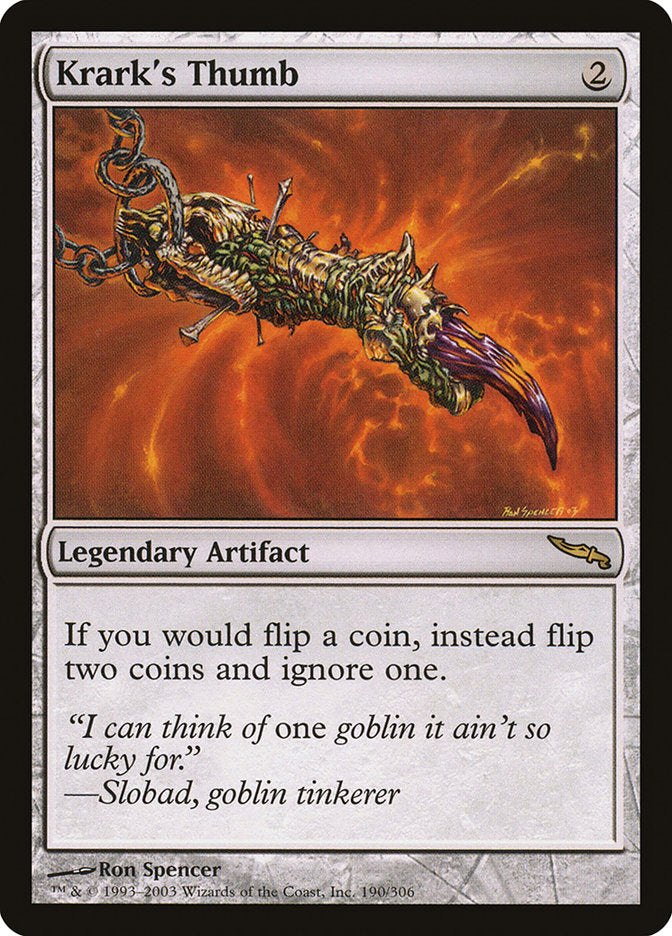 Krark's Thumb [Mirrodin] | Gate City Games LLC