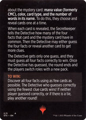 Booster Sleuth (Magic Minigame) [Strixhaven: School of Mages Minigame] | Gate City Games LLC