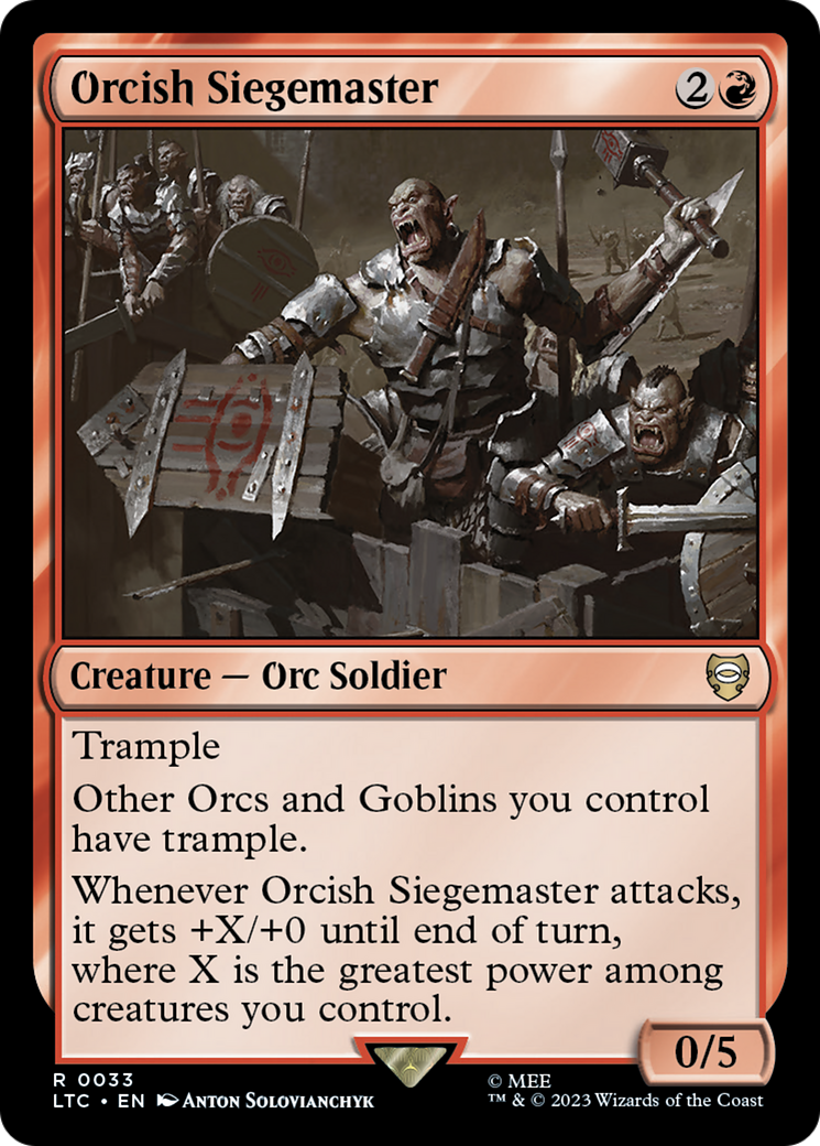 Orcish Siegemaster [The Lord of the Rings: Tales of Middle-Earth Commander] | Gate City Games LLC