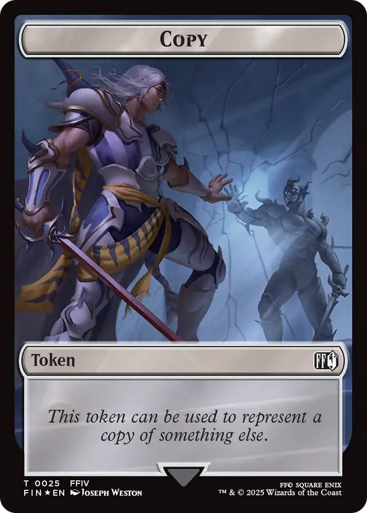 Copy (0025) // Moogle (0034) Double-Sided Token (Surge Foil) [FINAL FANTASY Tokens] | Gate City Games LLC