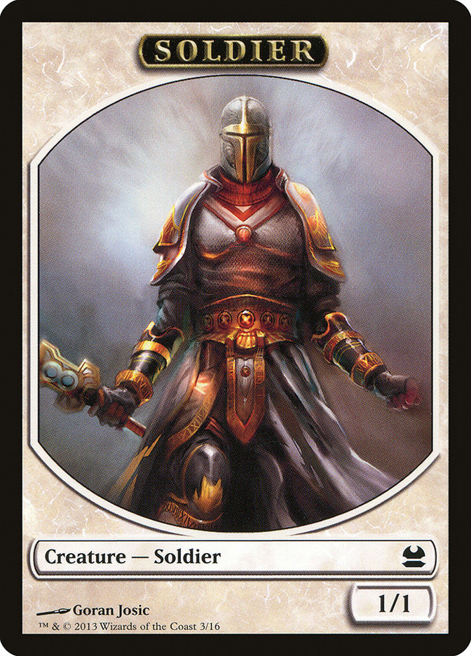 Soldier Token [Modern Masters Tokens] | Gate City Games LLC