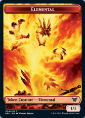 Elemental // Spirit (009) Double-Sided Token [Kamigawa: Neon Dynasty Commander Tokens] | Gate City Games LLC