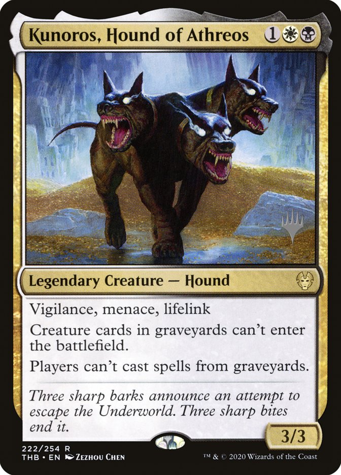 Kunoros, Hound of Athreos (Promo Pack) [Theros Beyond Death Promos] | Gate City Games LLC