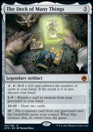 The Deck of Many Things (Promo Pack) [Dungeons & Dragons: Adventures in the Forgotten Realms Promos] | Gate City Games LLC