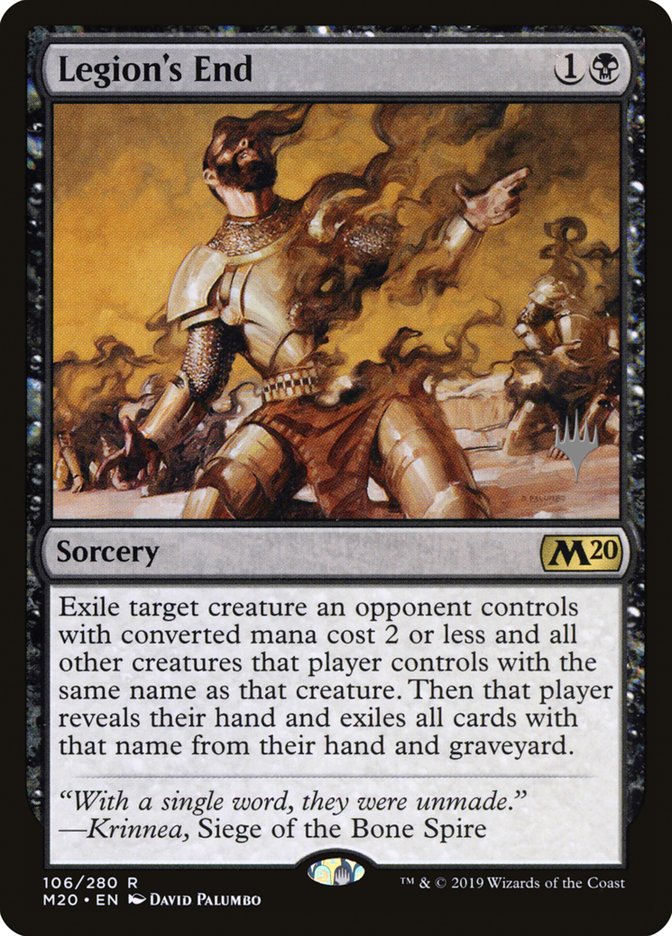 Legion's End (Promo Pack) [Core Set 2020 Promos] | Gate City Games LLC