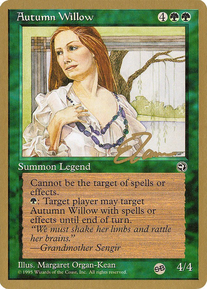 Autumn Willow (Eric Tam) (SB) [Pro Tour Collector Set] | Gate City Games LLC