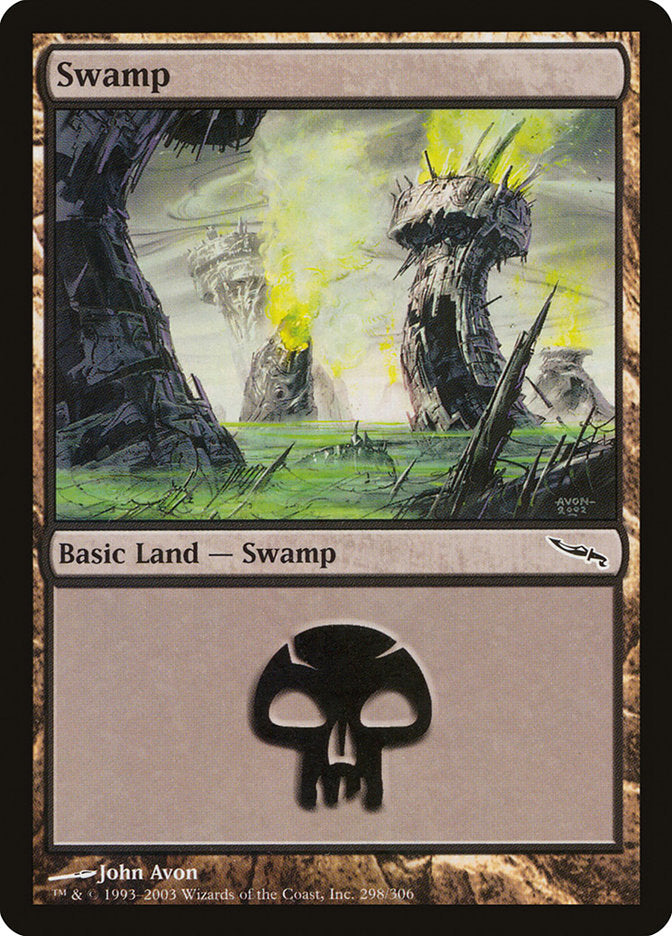 Swamp (298) [Mirrodin] | Gate City Games LLC