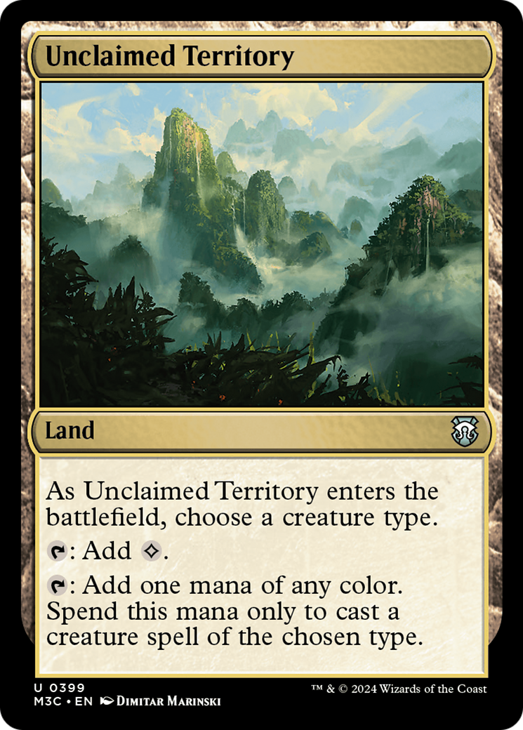 Unclaimed Territory (Ripple Foil) [Modern Horizons 3 Commander] | Gate City Games LLC