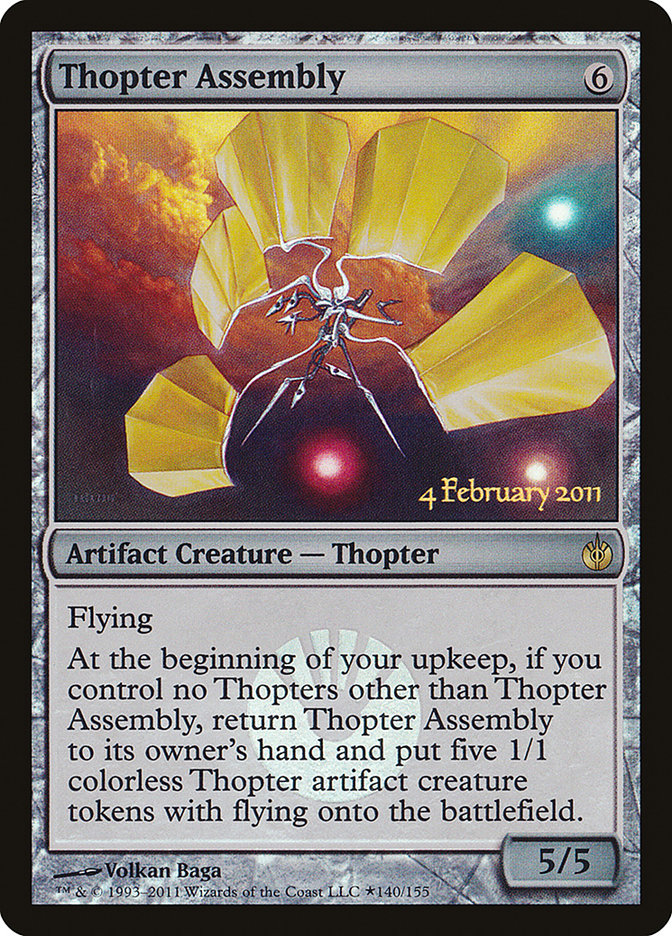 Thopter Assembly [Mirrodin Besieged Prerelease Promos] | Gate City Games LLC