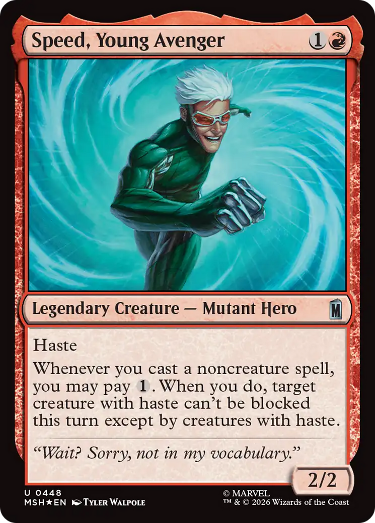 Speed, Young Avenger (Surge Foil) [Marvel Super Heroes] | Gate City Games LLC