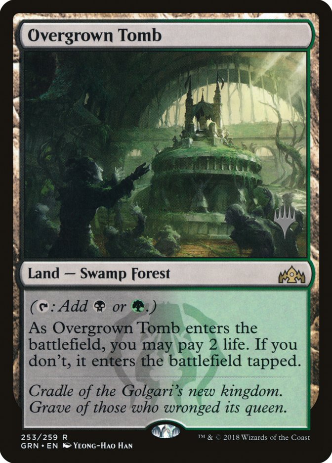 Overgrown Tomb (Promo Pack) [Guilds of Ravnica Promos] | Gate City Games LLC