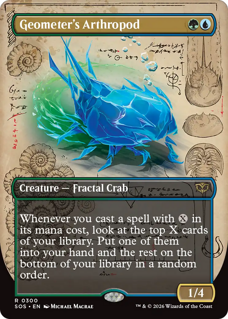 Geometer's Arthropod (Borderless) [Secrets of Strixhaven] | Gate City Games LLC