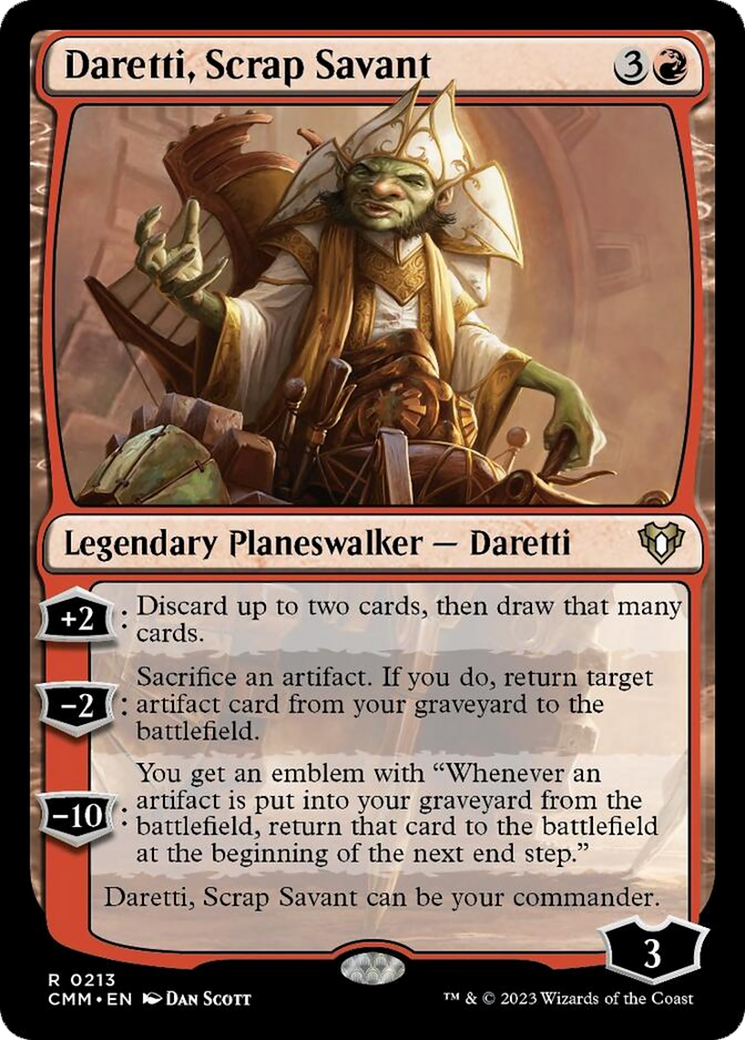 Daretti, Scrap Savant [Commander Masters] | Gate City Games LLC