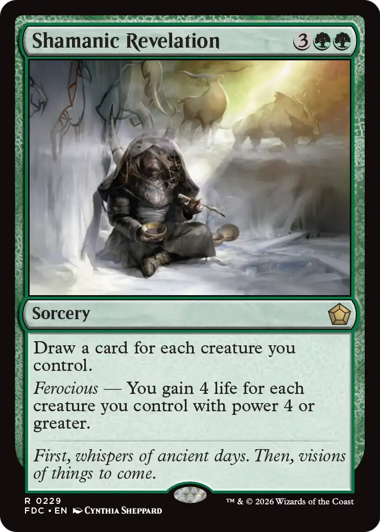Shamanic Revelation [Foundations Commander] | Gate City Games LLC