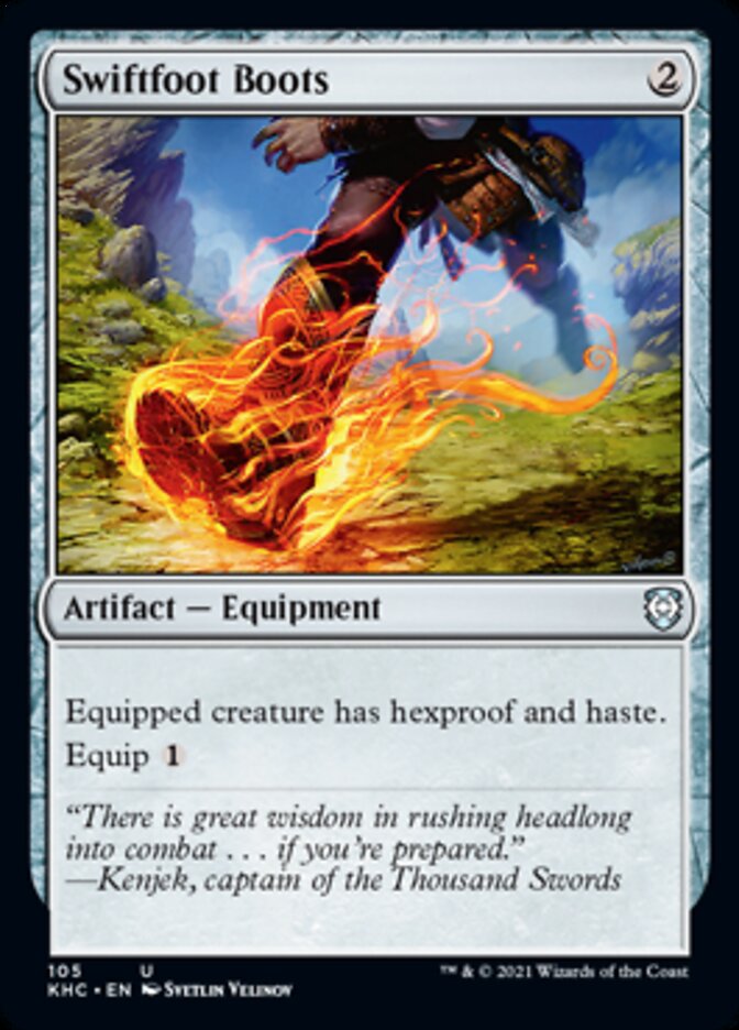 Swiftfoot Boots [Kaldheim Commander] | Gate City Games LLC