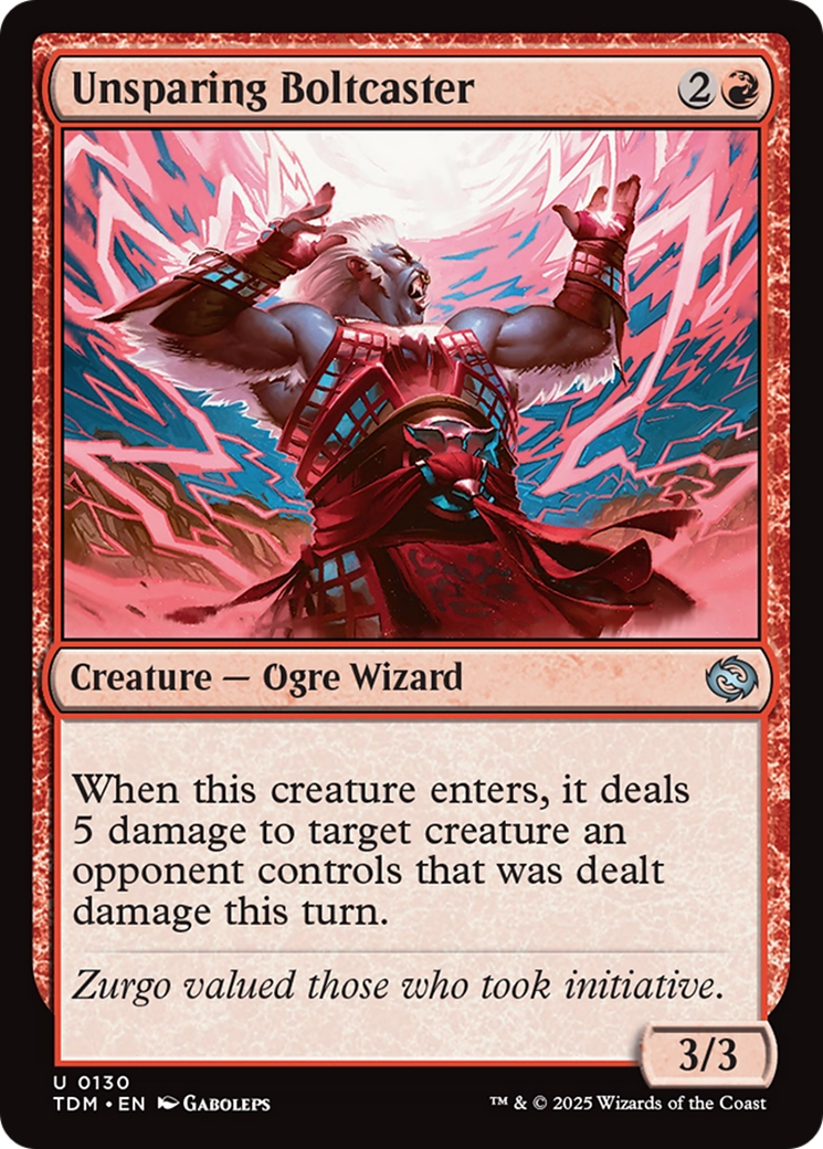 Unsparing Boltcaster [Tarkir: Dragonstorm] | Gate City Games LLC