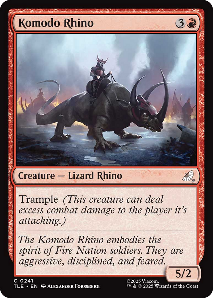 Komodo Rhino [Avatar: The Last Airbender: Eternal-Legal] | Gate City Games LLC
