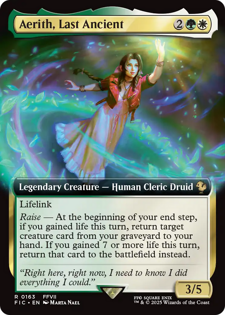 Aerith, Last Ancient (Extended Art) [FINAL FANTASY Commander] | Gate City Games LLC