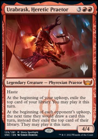 Urabrask, Heretic Praetor (Promo Pack) [Streets of New Capenna Promos] | Gate City Games LLC