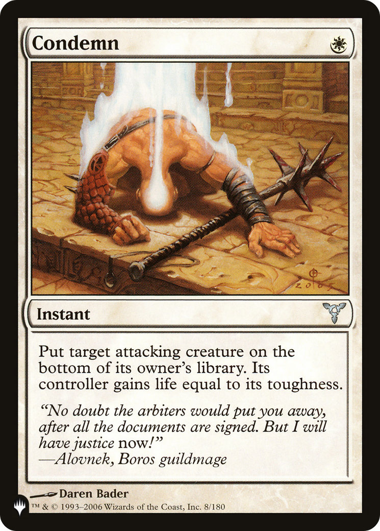 Condemn [The List] | Gate City Games LLC