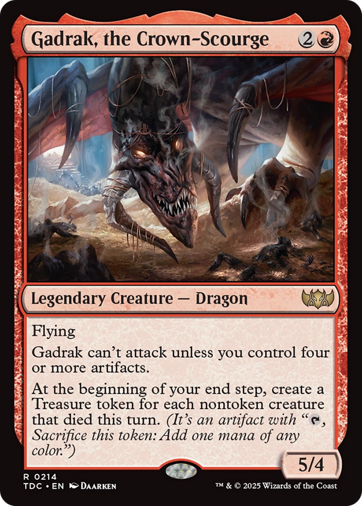 Gadrak, the Crown-Scourge [Tarkir: Dragonstorm Commander] | Gate City Games LLC