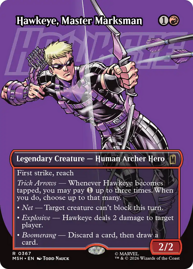 Hawkeye, Master Marksman (Borderless) [Marvel Super Heroes] | Gate City Games LLC