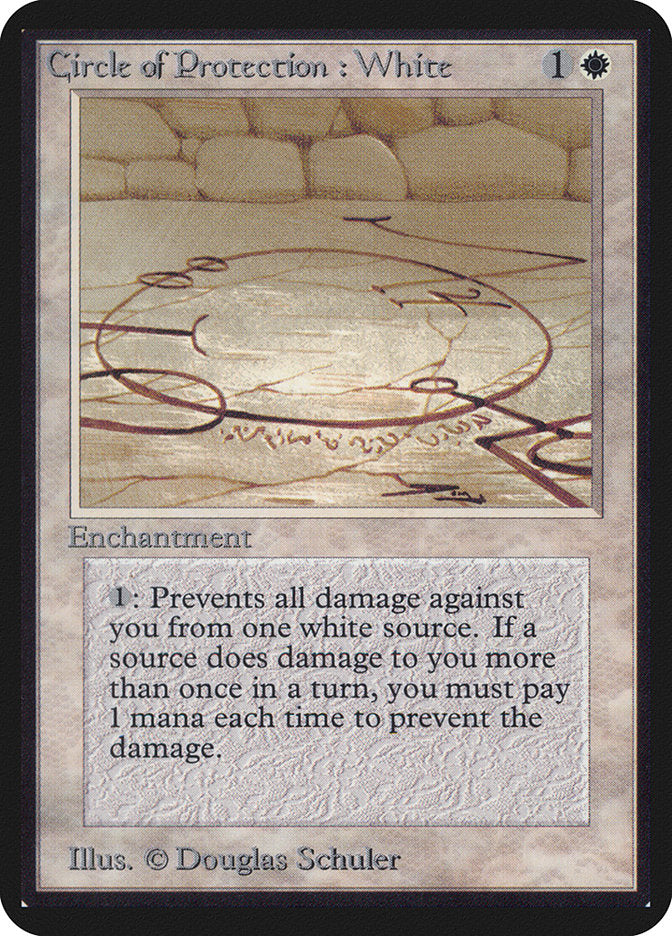 Circle of Protection: White [Alpha Edition] | Gate City Games LLC