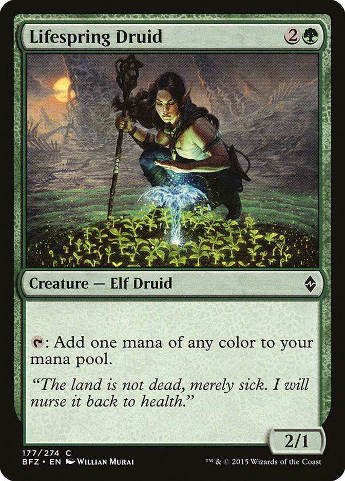 Lifespring Druid [Battle for Zendikar] | Gate City Games LLC