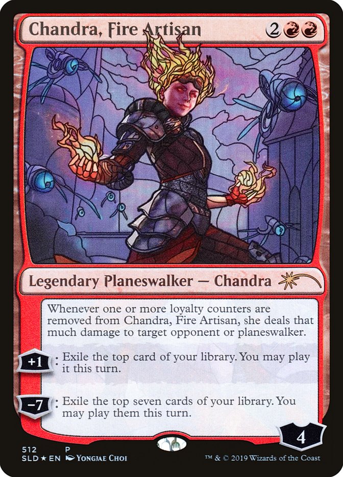 Chandra, Fire Artisan (Stained Glass) [Secret Lair Drop Promos] | Gate City Games LLC